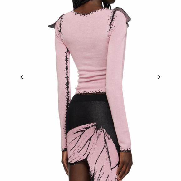 1XBlue pink butterfly cardigan - Picture 2 of 4